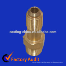 3/8 &quot;mamilos de entrada de regulador de farpa machined brass inlet 3/8&quot; com alta precisão de Tolerância + -0.01mm